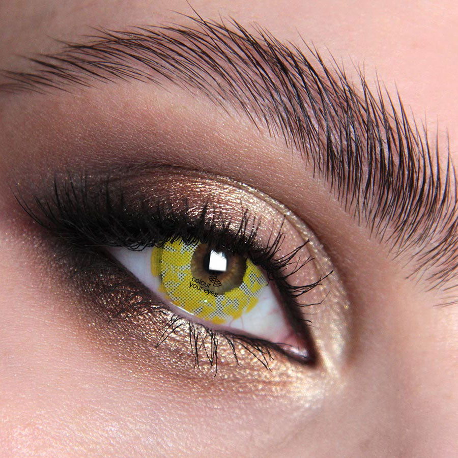 Yellow Abz | Coloured Contact Lenses – ColourYourEyes.com